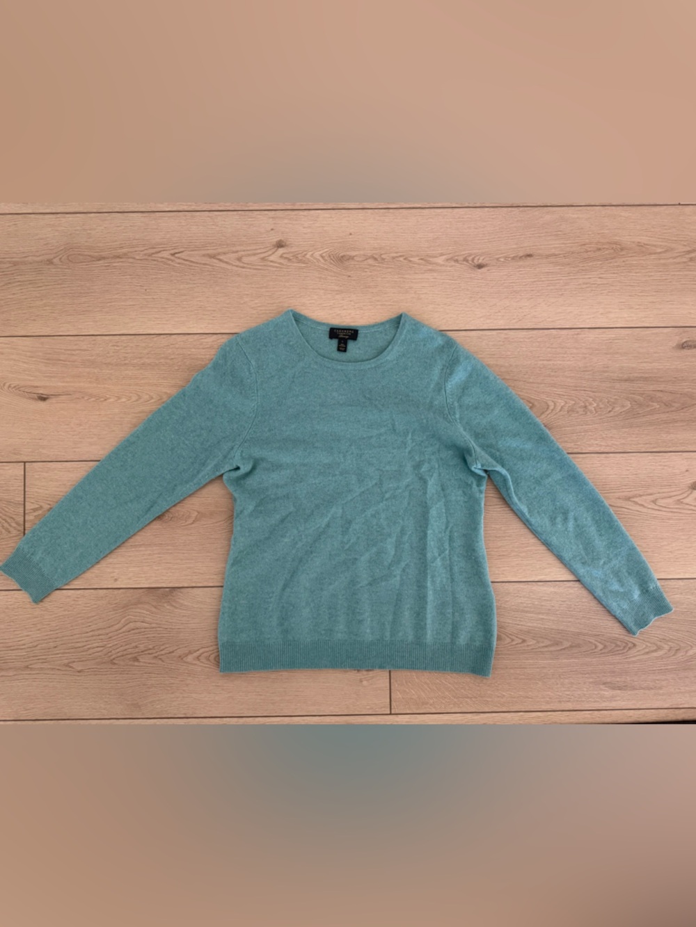 Charter Club Teal Crewneck cashmere Sweater